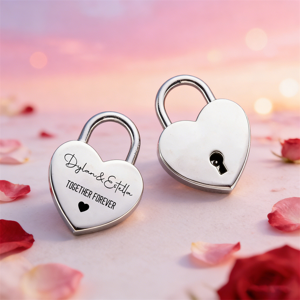 Custom Name Heart-Shaped Padlo – Home Decor For Birthday Bewertung und Preis