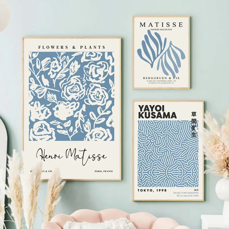 Blue Henri Matisse Yayoi Kusam – Home Decor Market Bewertung und Preis