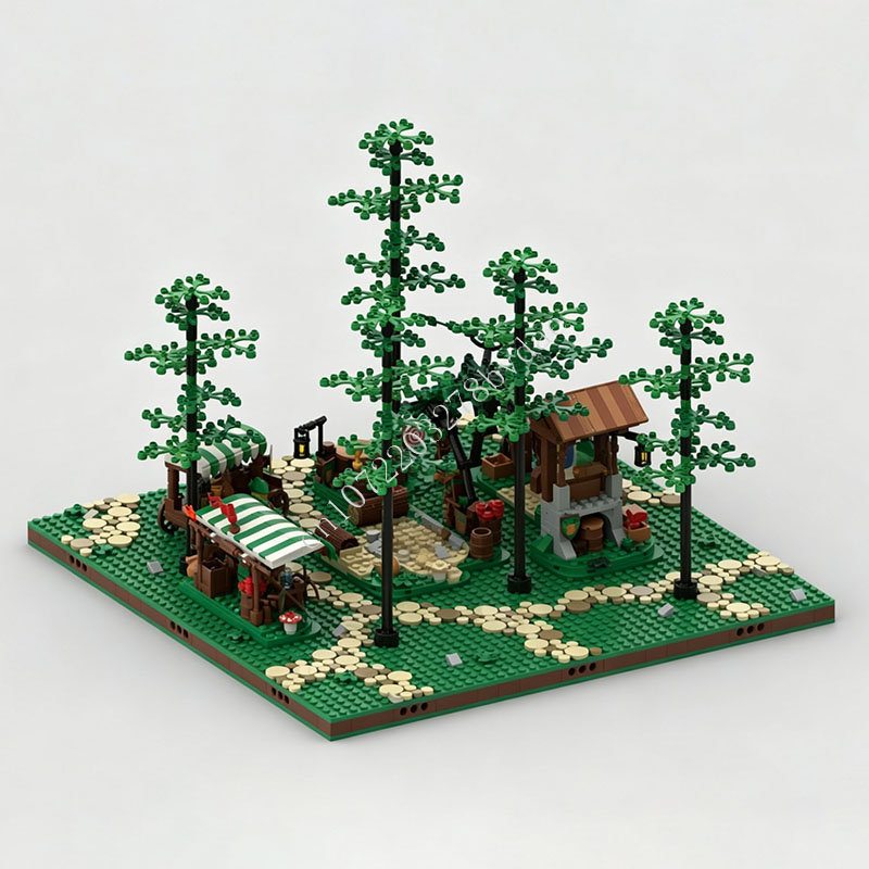 1398 PCS Medieval Forest Marke – Home Decor Market Bewertung und Preis