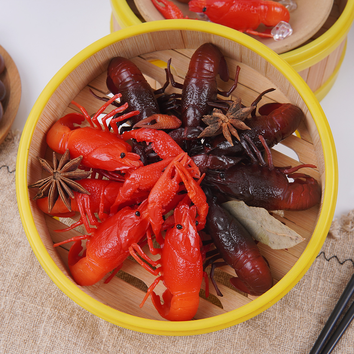 5Pcs Simulated Spicy Crayfish  – Home Decor Market Bewertung und Preis