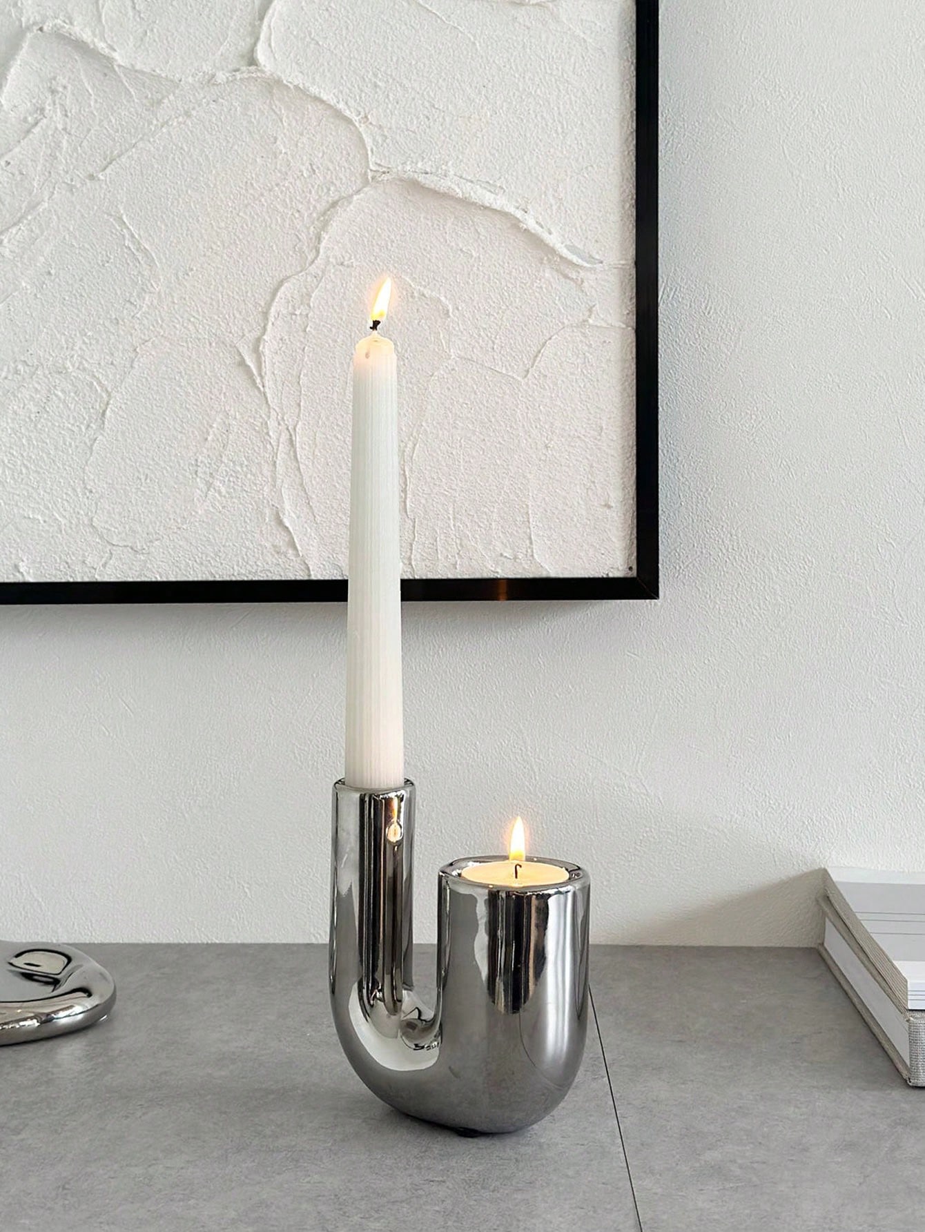 Luxury Silver Ceramic Candle H – Home Decor Luxury Bewertung und Preis