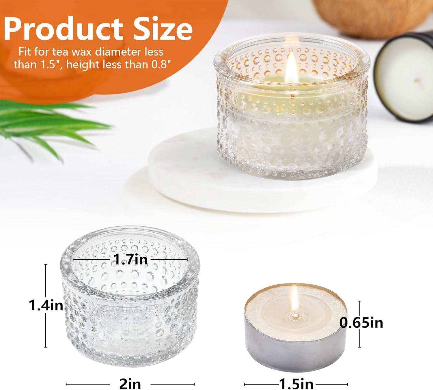 Clear Tealight Candle Holders  – Home Decor For Birthday Bewertung und Preis