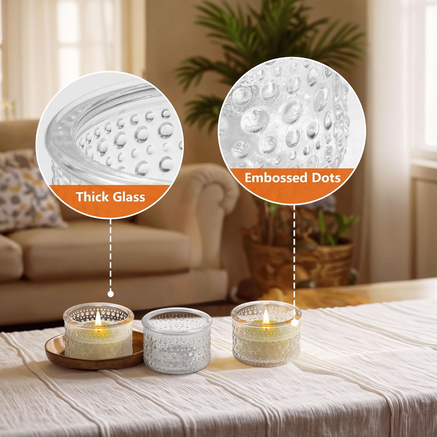 Clear Tealight Candle Holders  – Home Decor For Birthday Bewertung und Preis
