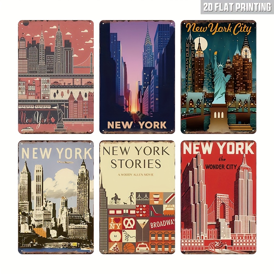 6pcs New York Metal Tin Decora – Home Decor New York Bewertung und Preis