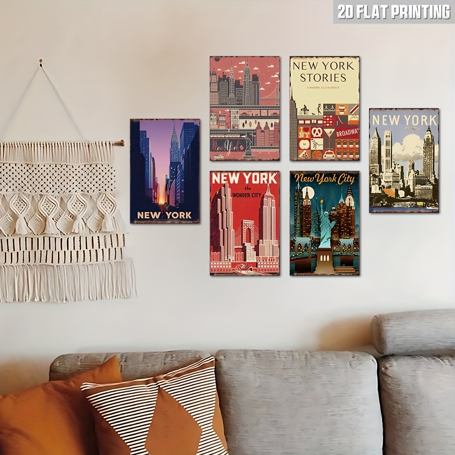 6pcs New York Metal Tin Decora – Home Decor New York Bewertung und Preis