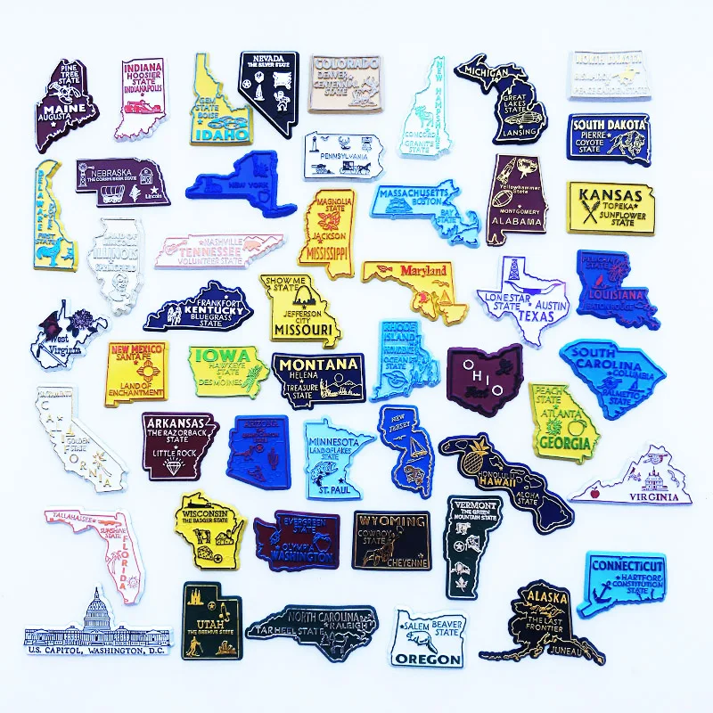 U.S. States Refrigerator Magne – Home Decor New York Bewertung und Preis