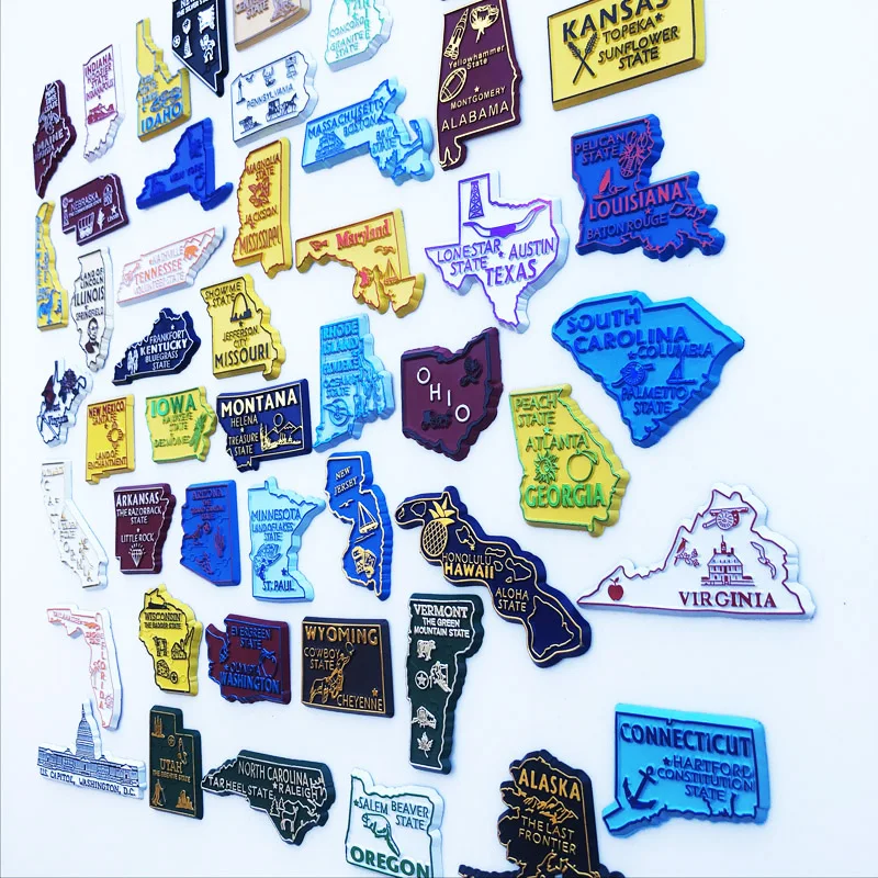 U.S. States Refrigerator Magne – Home Decor New York Bewertung und Preis