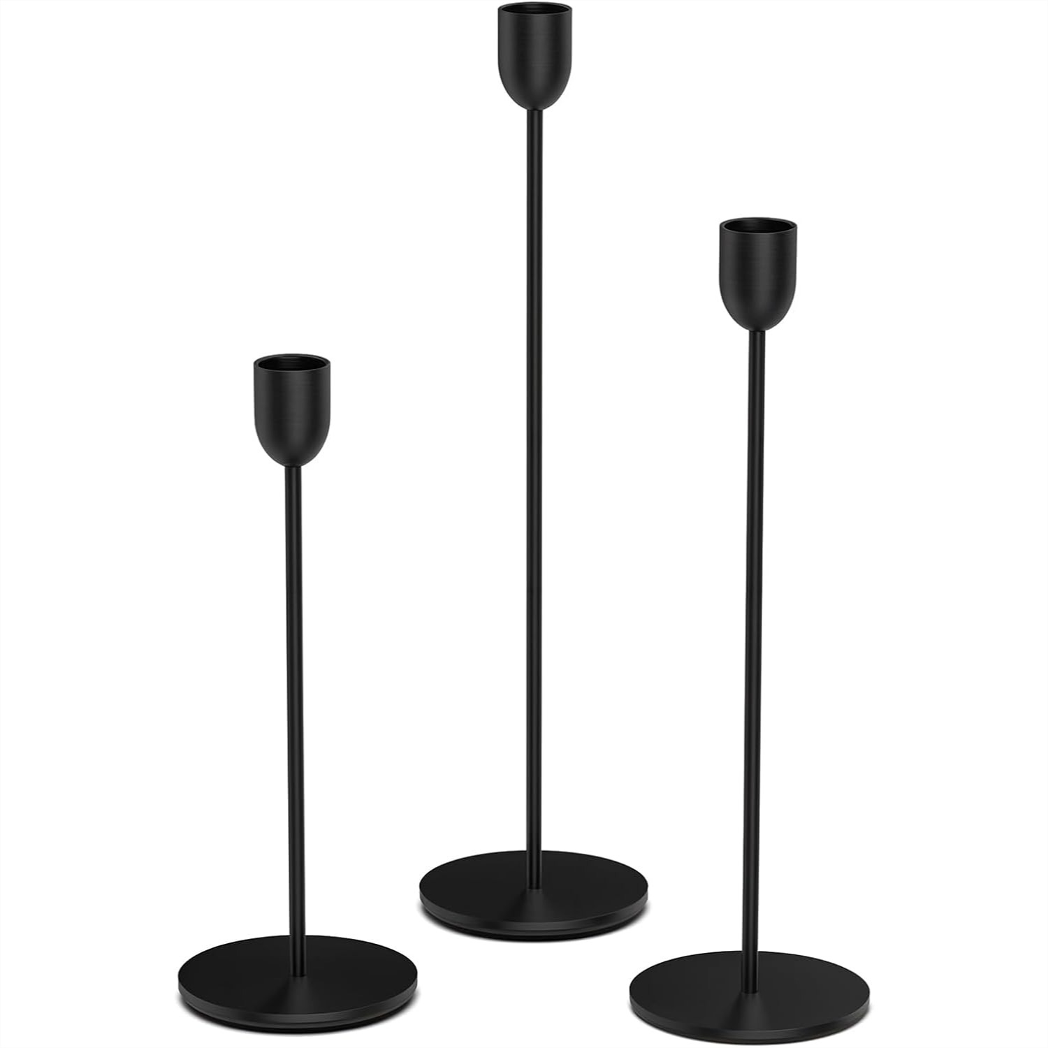 3PCS Black Candle Holder Set f – Home Decor Store Bewertung und Preis