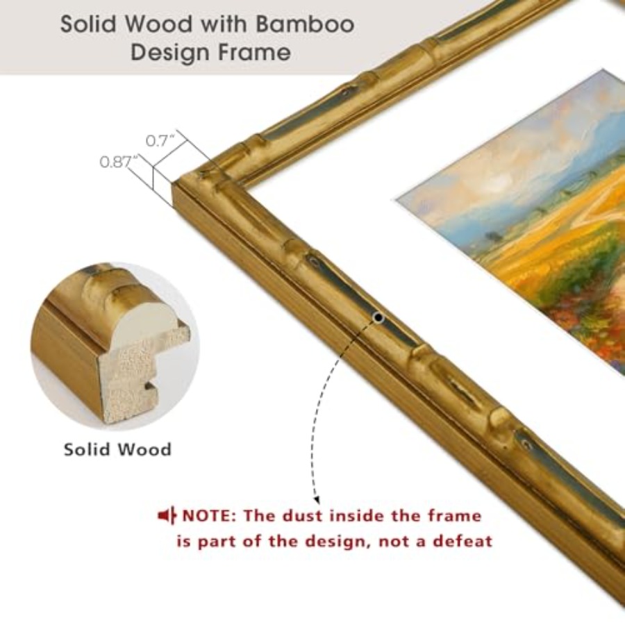 Picture Frame - Solid Wood wit – Bamboo Photo Frame Bewertung und Preis