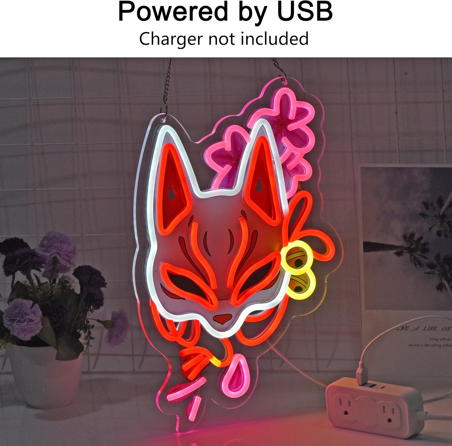 Fox Mask Neon Sign Light Wall  – Home Decor Market Bewertung und Preis