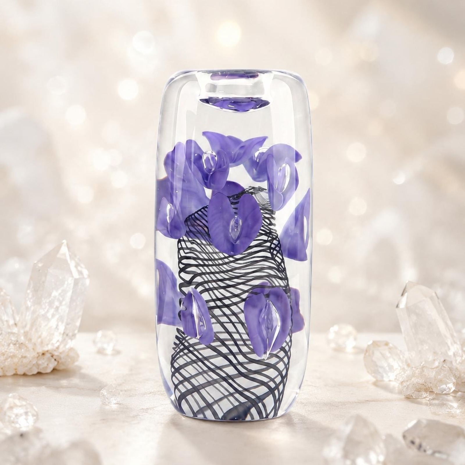 Violet Petal Glass Candle Hold – Home Decor Luxury Bewertung und Preis
