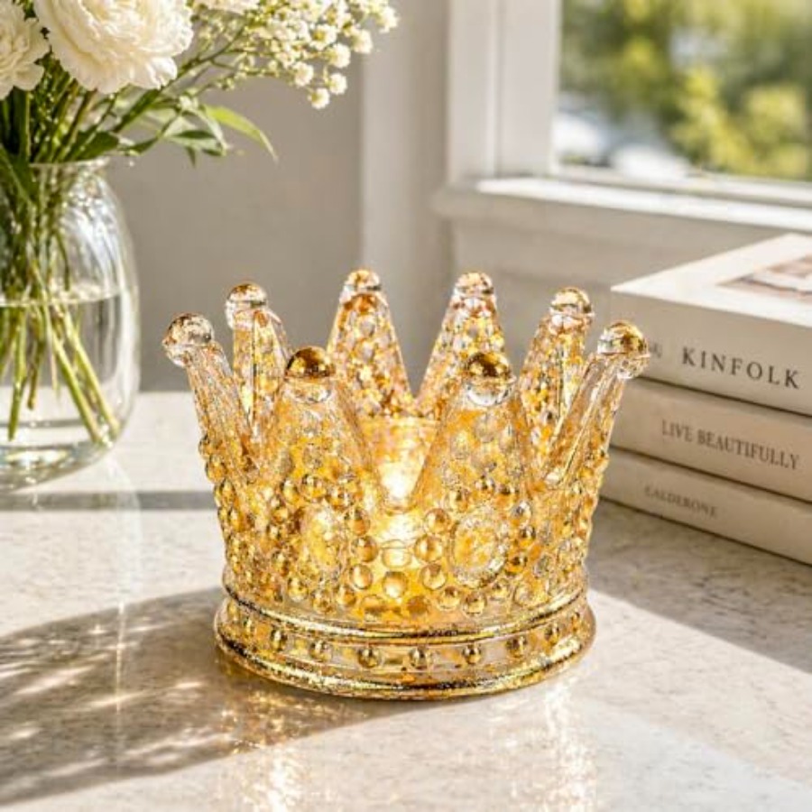 Luxury crown glass candle hold – Home Decor Luxury Bewertung und Preis