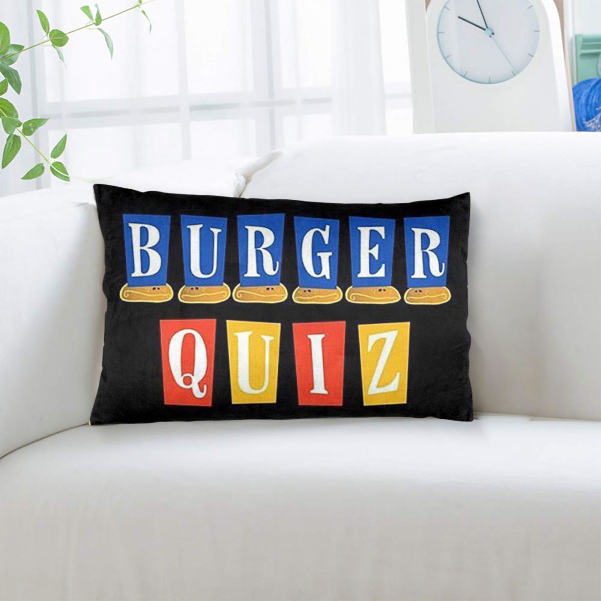 Burger Quiz New Logo Rectangle – Home Decor Quiz Bewertung und Preis