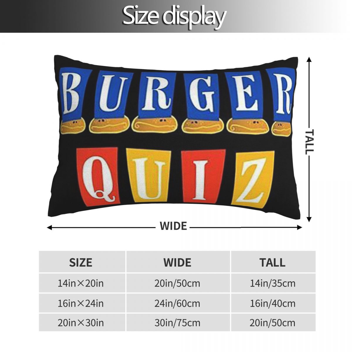 Burger Quiz New Logo Rectangle – Home Decor Quiz Bewertung und Preis