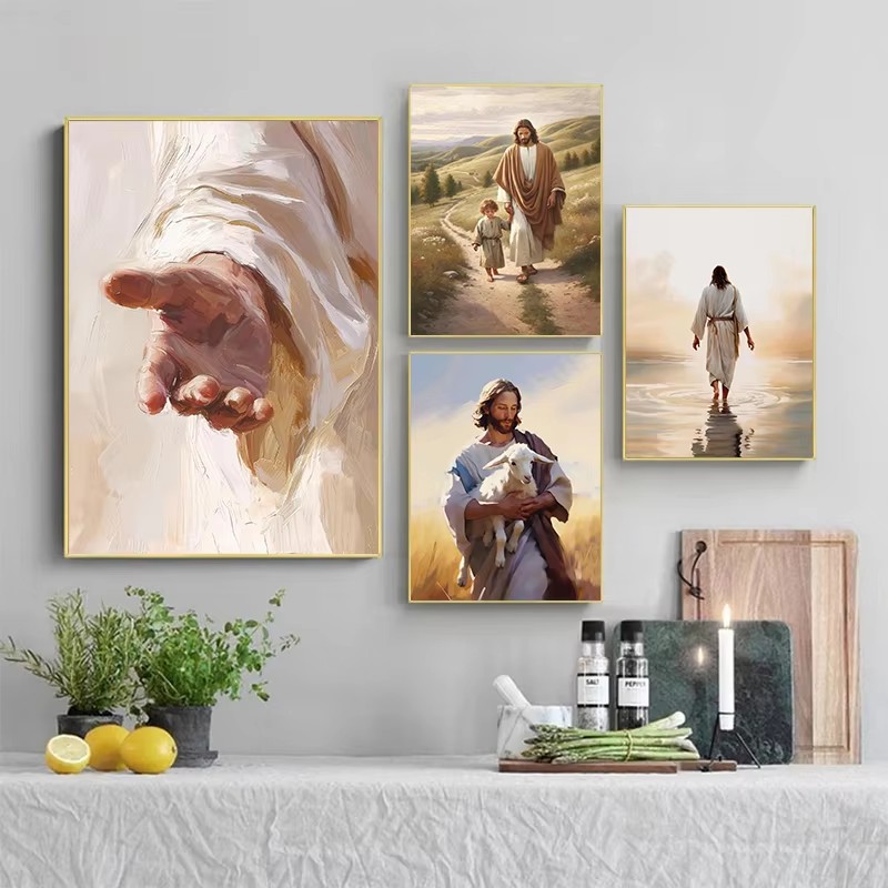 Classic Jesus Christ Walking o – Home Decor Zen Bewertung und Preis