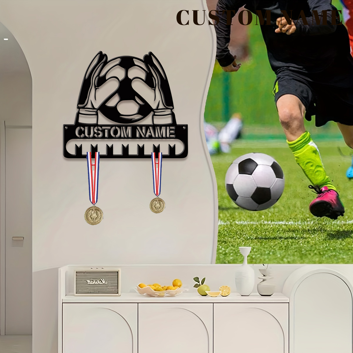 Custom Football Player Metal M – Home Decor For Birthday Bewertung und Preis