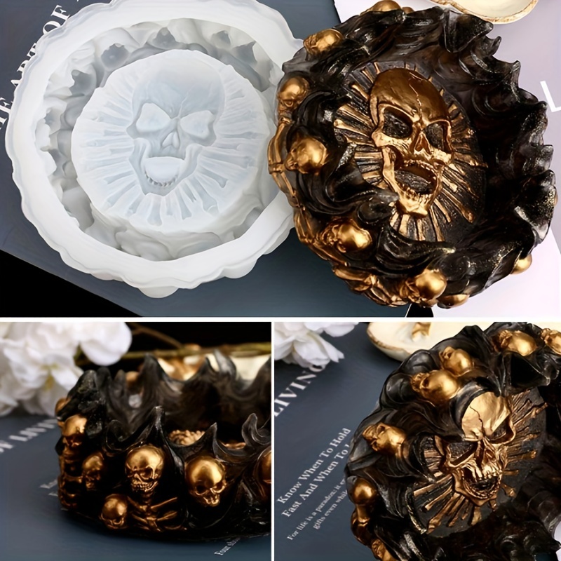 Ashtray mold, skull DIY craft  – Home Decor Manufacturers Bewertung und Preis