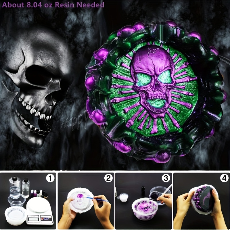 Ashtray mold, skull DIY craft  – Home Decor Manufacturers Bewertung und Preis