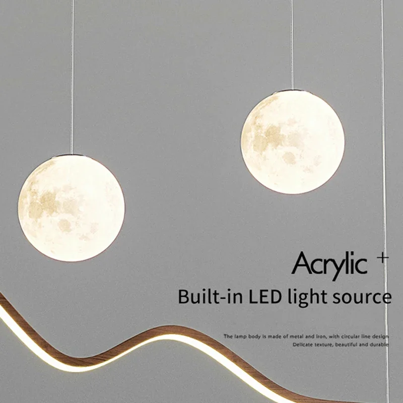 2026 LED Wood Pendant Light Fo – Hanging Moon Lamp Bewertung und Preis