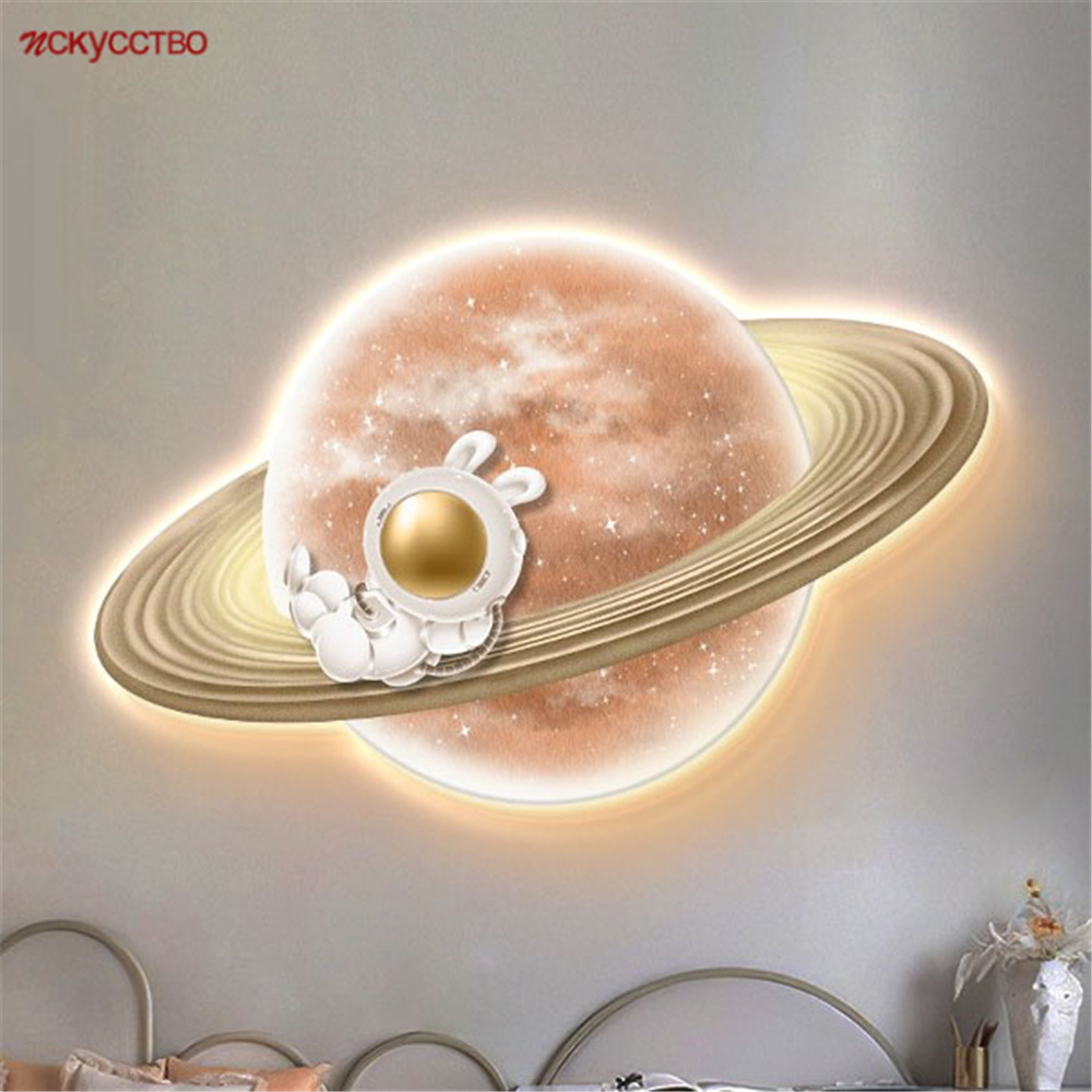 Cartoon Moon Astronaut Mural L – Hanging Moon Lamp Bewertung und Preis