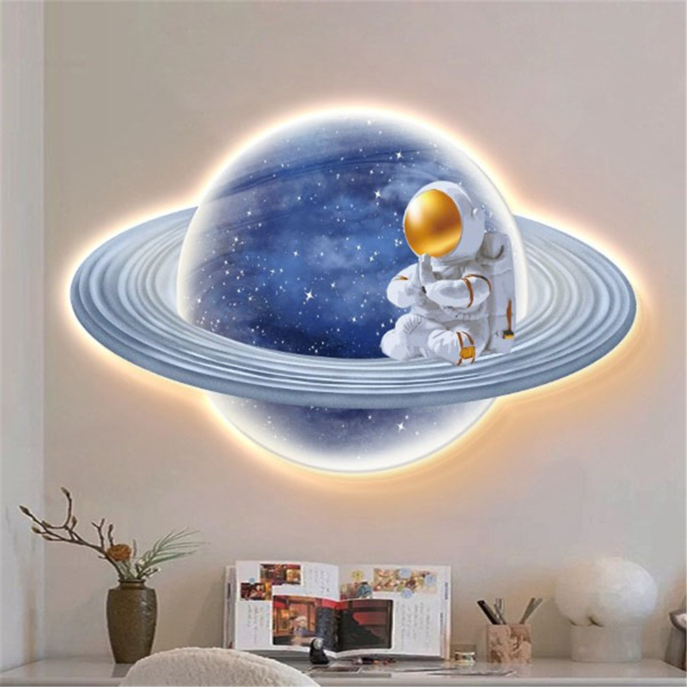Cartoon Moon Astronaut Mural L – Hanging Moon Lamp Bewertung und Preis