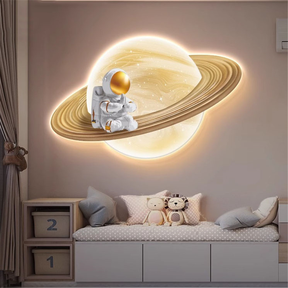Cartoon Moon Astronaut Mural L – Hanging Moon Lamp Bewertung und Preis