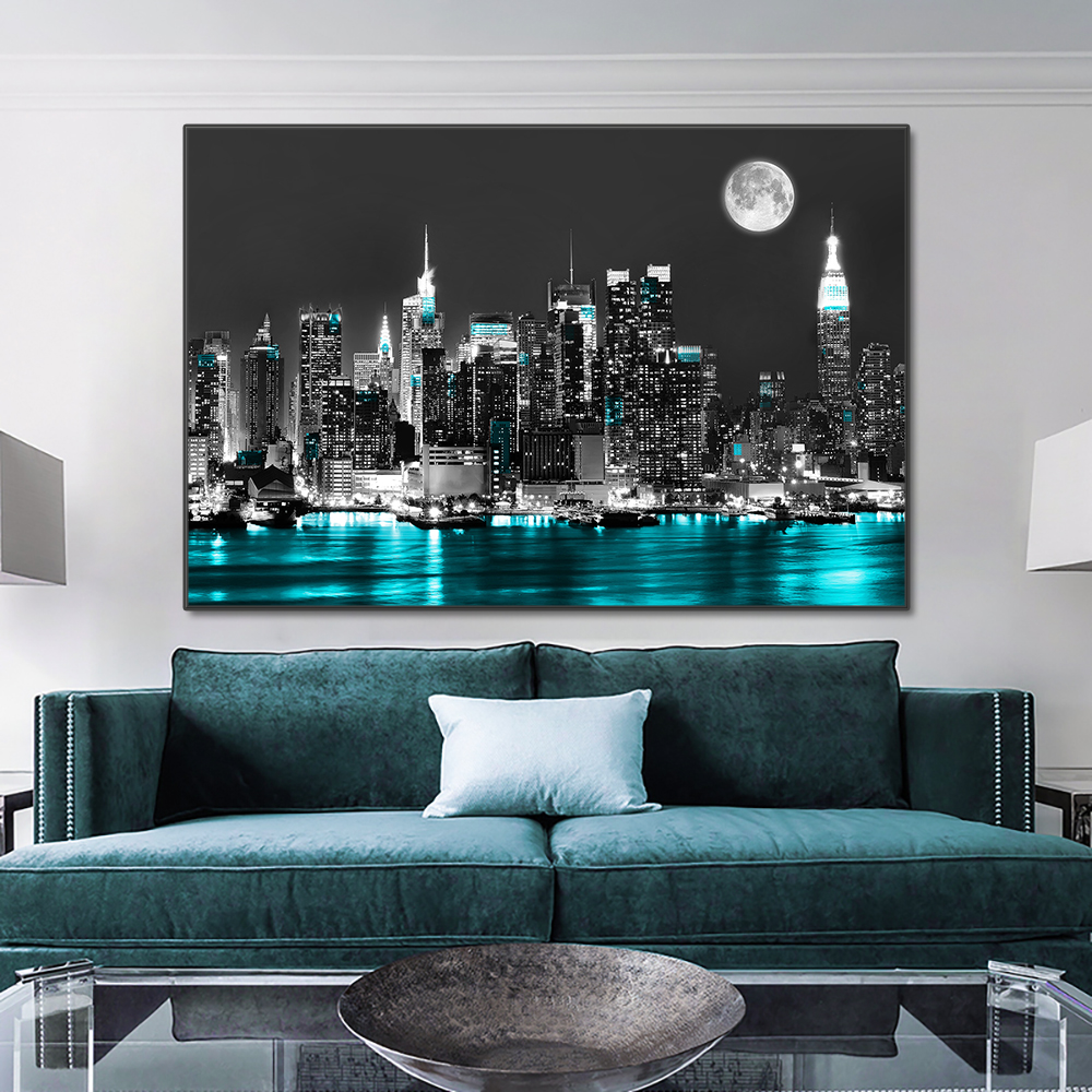 New York Urban Skyline Landsca – Home Decor New York Bewertung und Preis