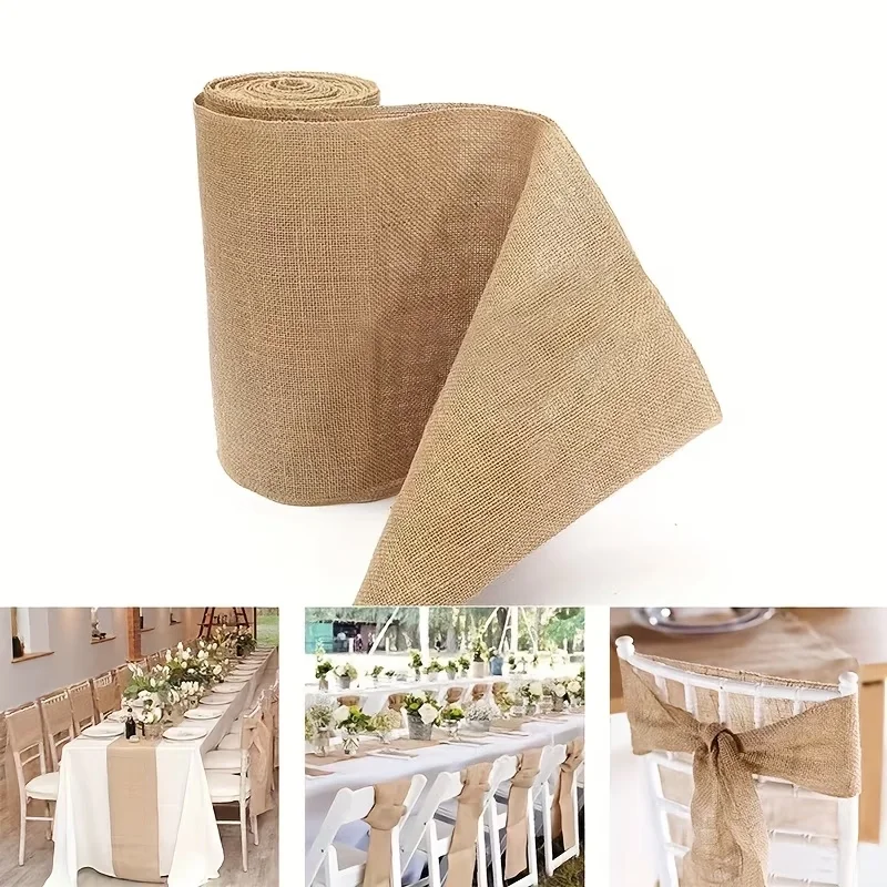 Natural Beige Burlap Roll 30cm – Linen Table Runner Bewertung und Preis