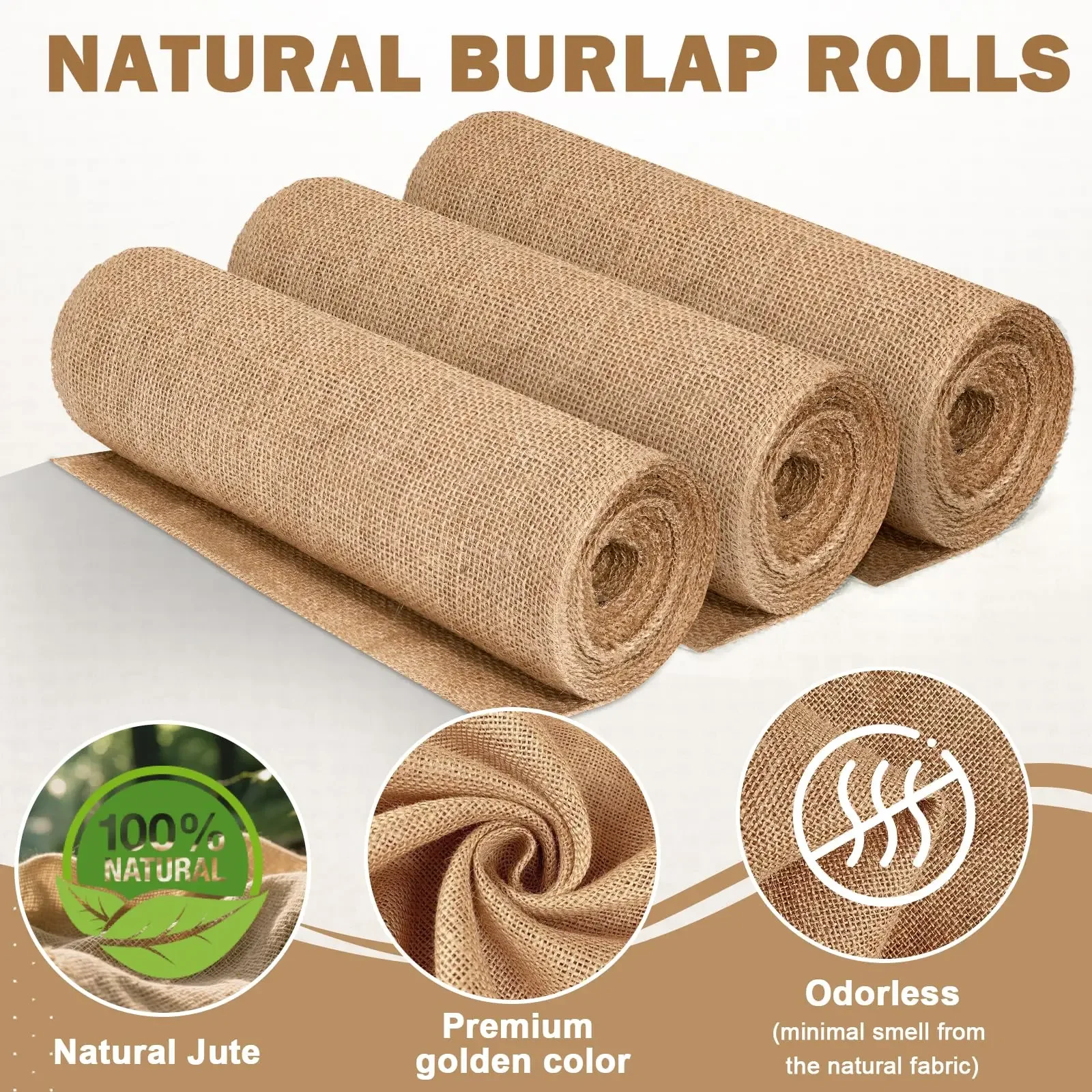 Natural Beige Burlap Roll 30cm – Linen Table Runner Bewertung und Preis
