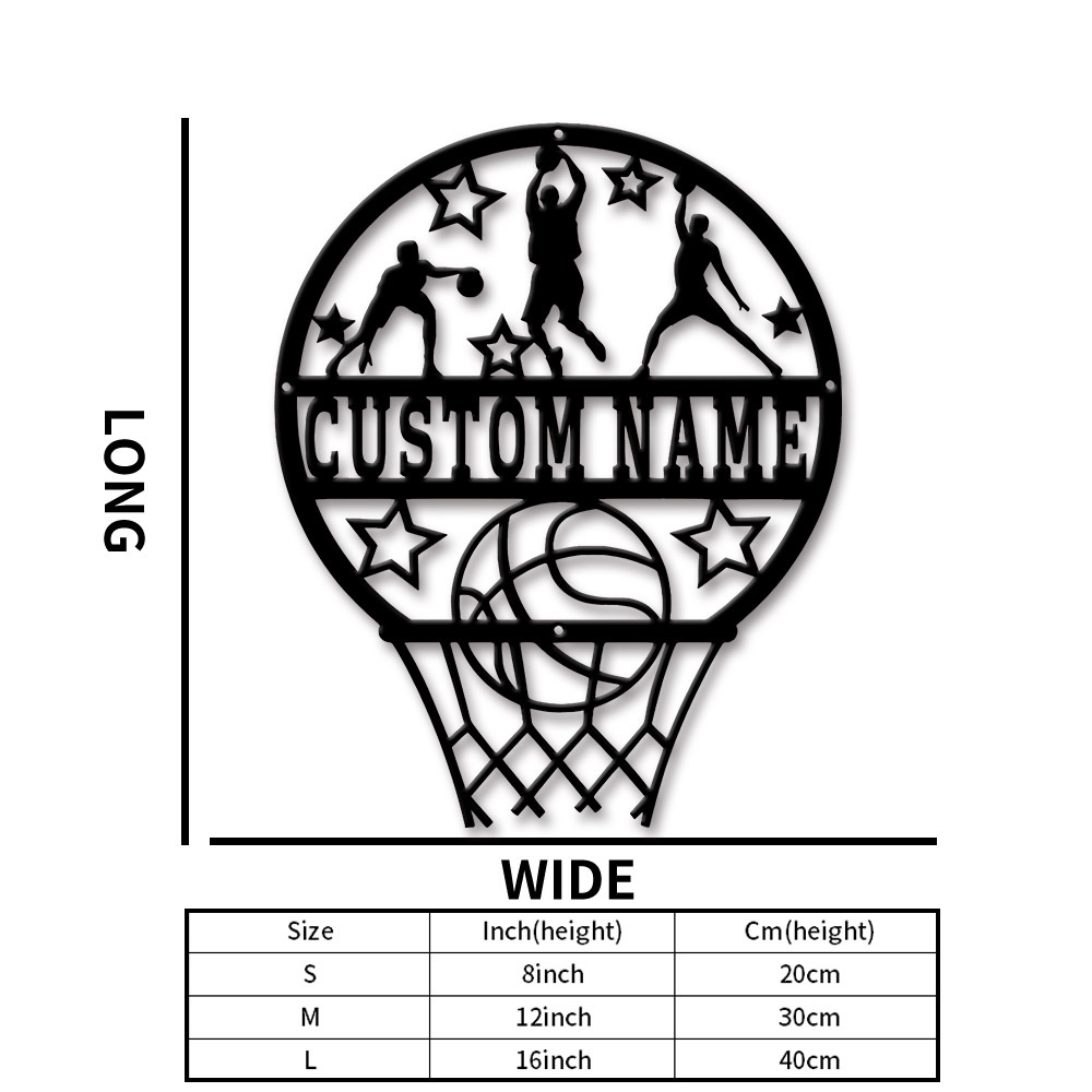 Customizable Iron Basketball D – Home Decor For Birthday Bewertung und Preis