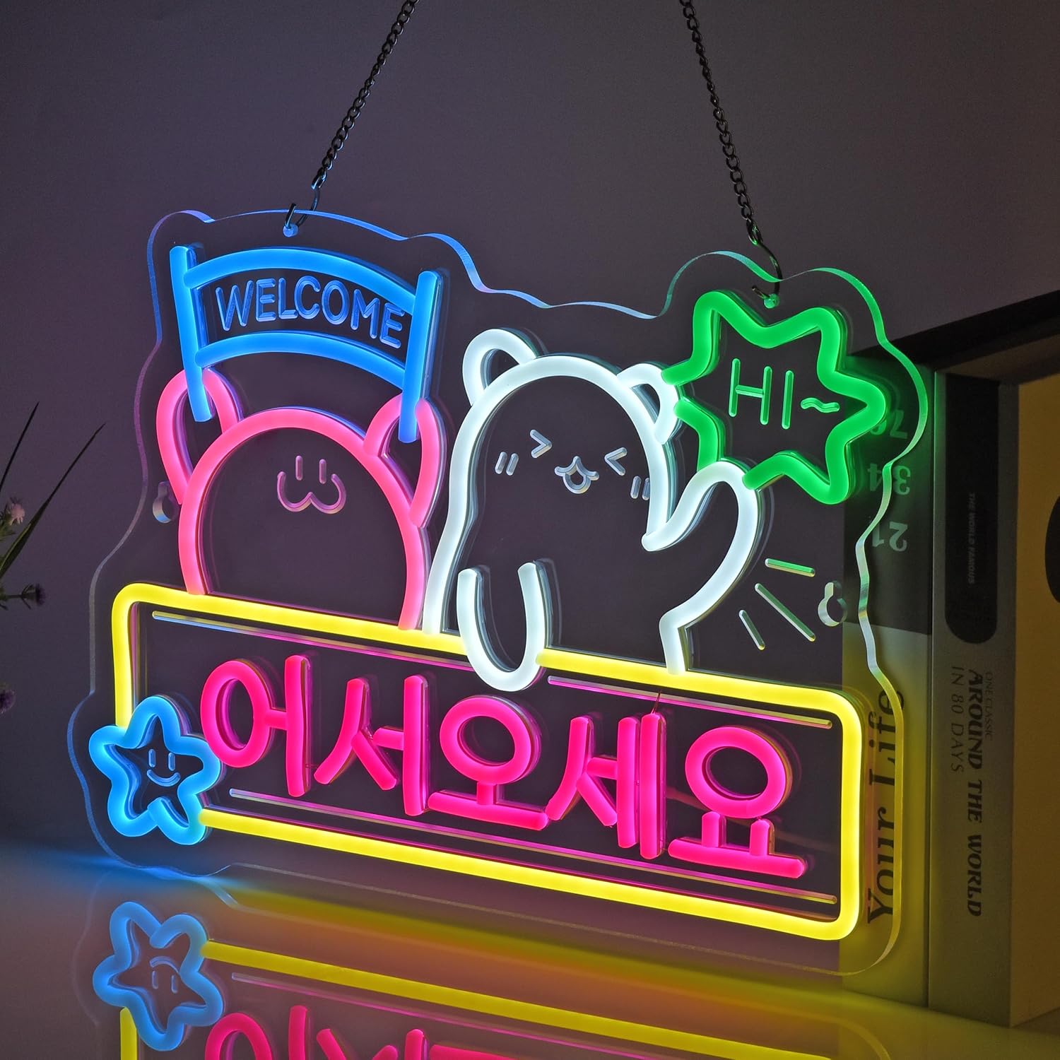 Welcome Neon Sign Korean Store – Home Decor Market Bewertung und Preis
