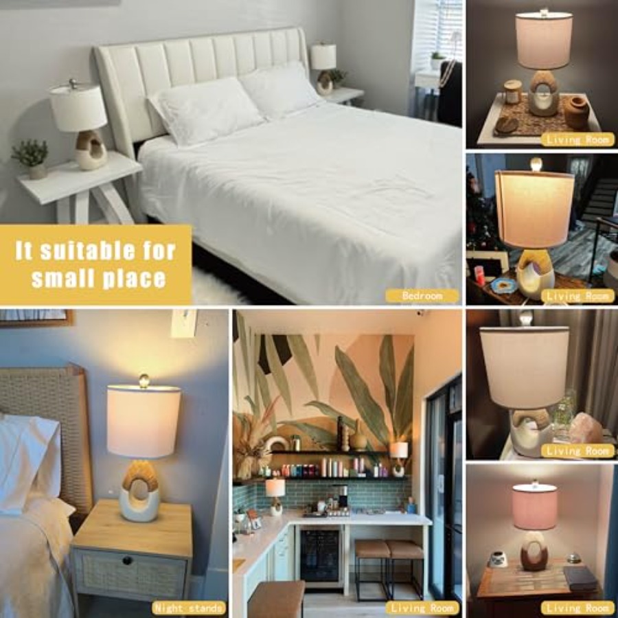 19'' Small Boho Table Lamps fo – Home Decor Living Bewertung und Preis