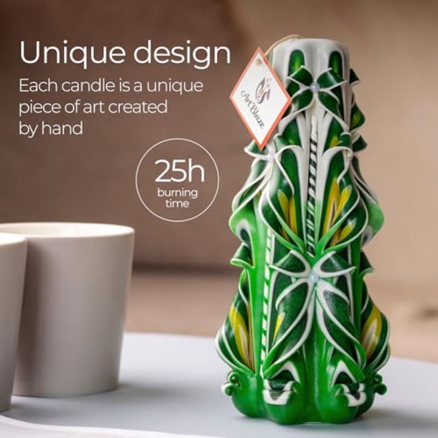 Carved Candles - Handmade Long – Home Decor Luxury Bewertung und Preis