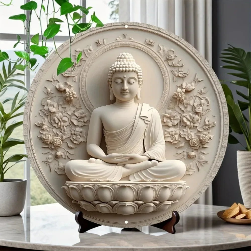 Buddha Statue Metal Sign | 2D  – Home Decor Zen Bewertung und Preis