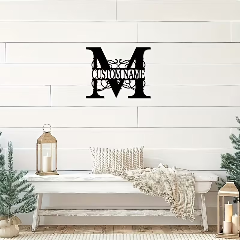 Classic Custom Monogram Metal  – Home Decor For Birthday Bewertung und Preis