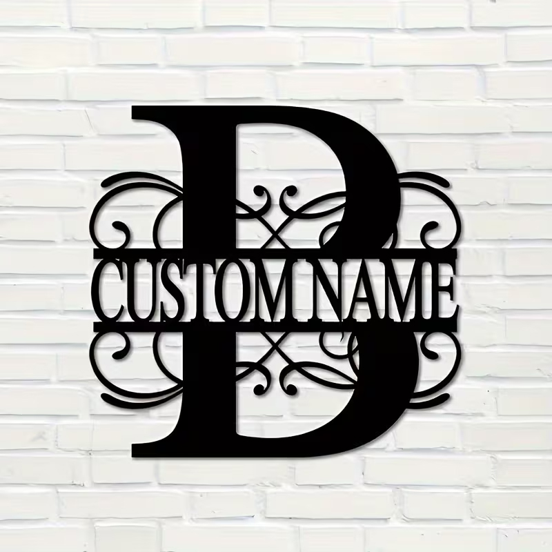Classic Custom Monogram Metal  – Home Decor For Birthday Bewertung und Preis