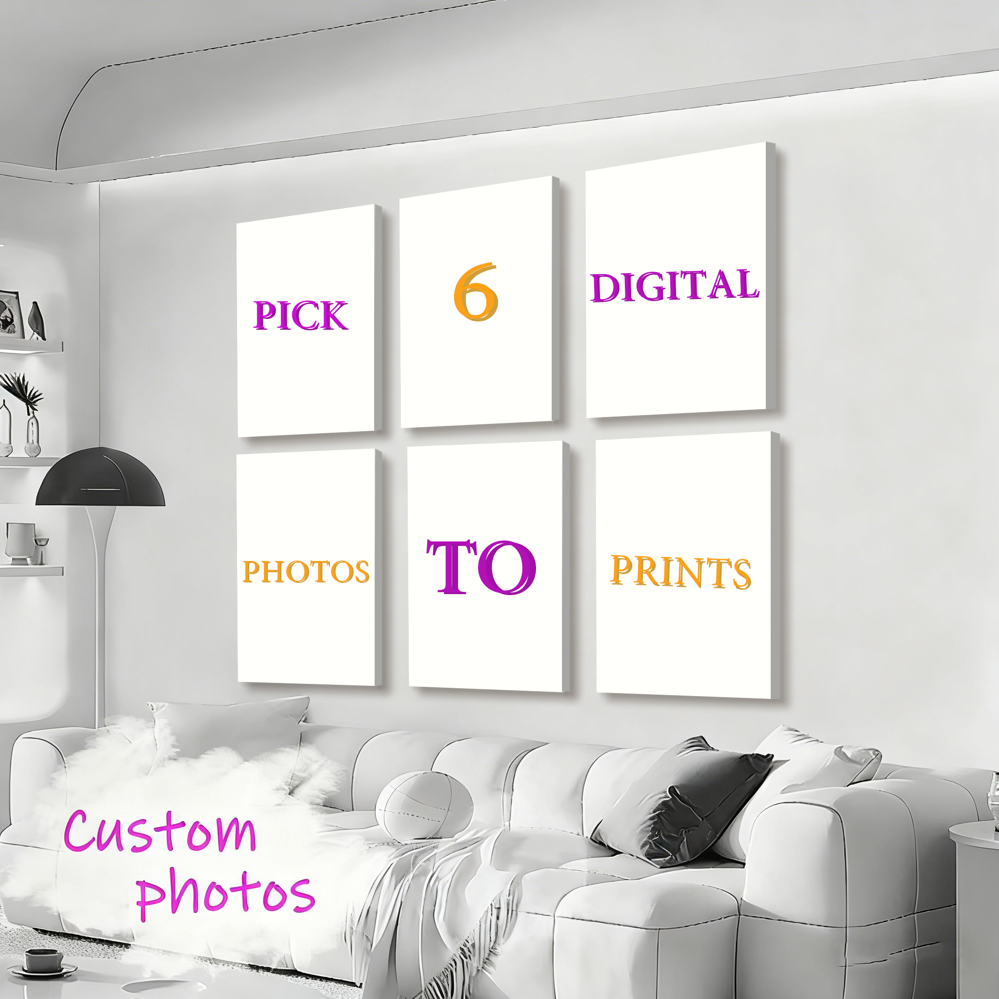 6pcs/set Custom Canvas Prints  – Home Decor Luxury Bewertung und Preis