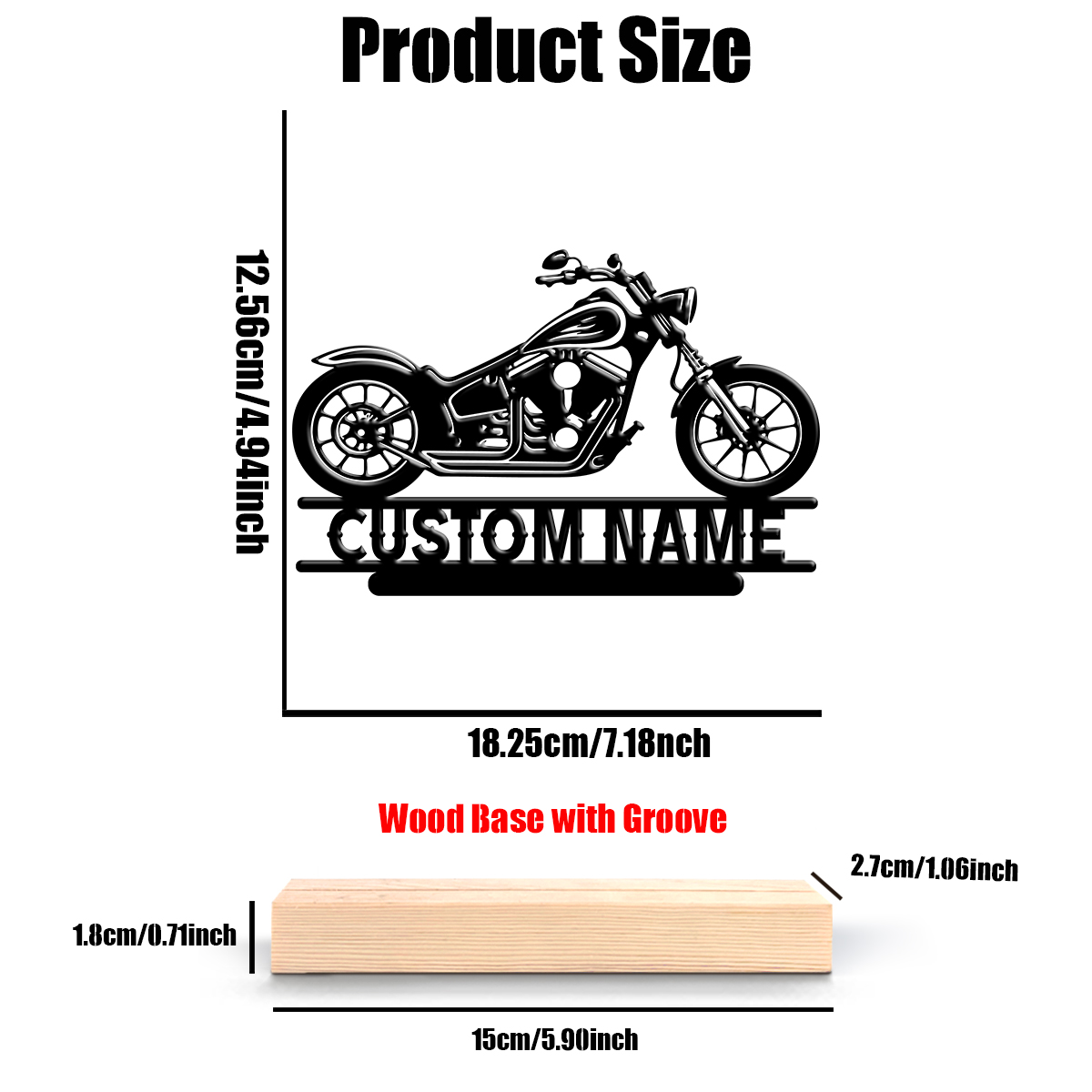 1Pc Csutom Name Road Motorbike – Home Decor For Birthday Bewertung und Preis