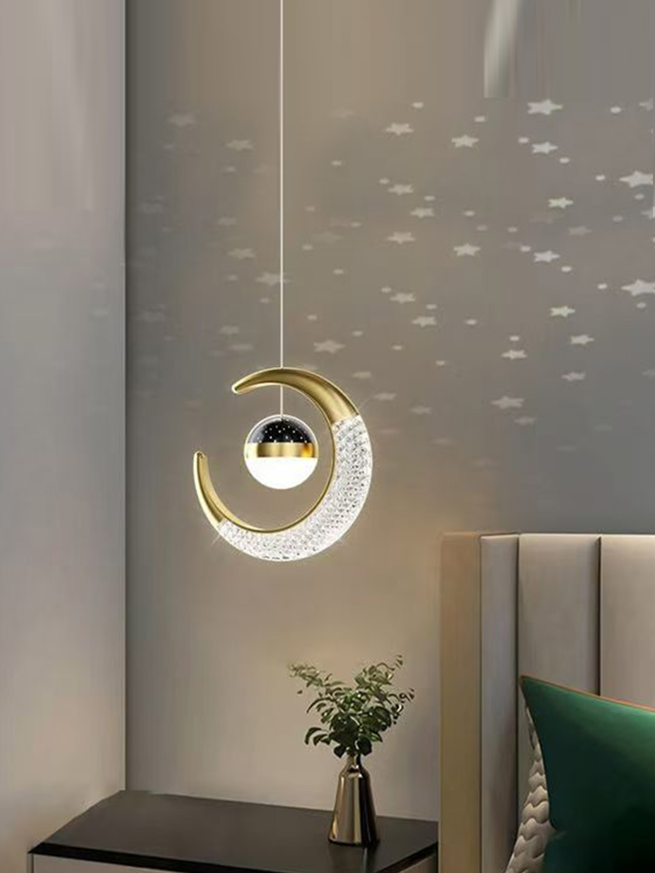 Creative led Ceiling Light wit – Hanging Moon Lamp Bewertung und Preis
